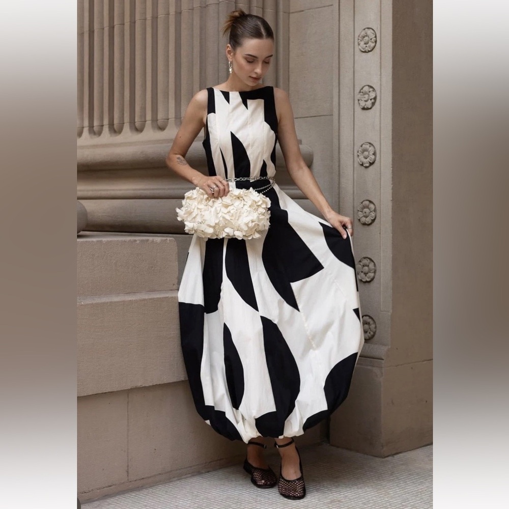 Zara polka dot balloon dress